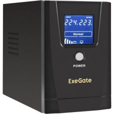 Источник бесперебойного питания Exegate Power Smart ULB-500.LCD.AVR.2SH черный, 500BA. [ex294613rus]
